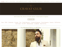 Tablet Screenshot of cravat-club.com